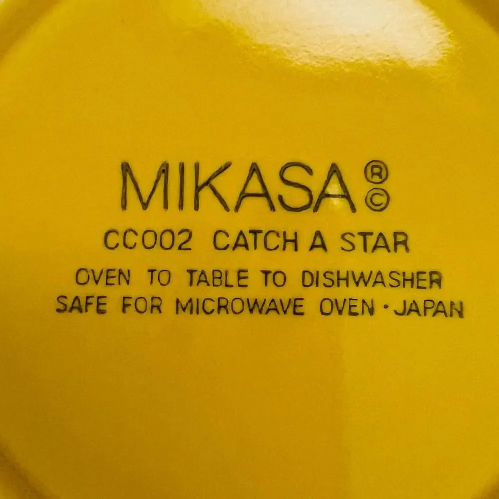 MIKASA CC002 Catch A Star Brown Teddy Bear Blue Boat Red Trim Child's Bowl